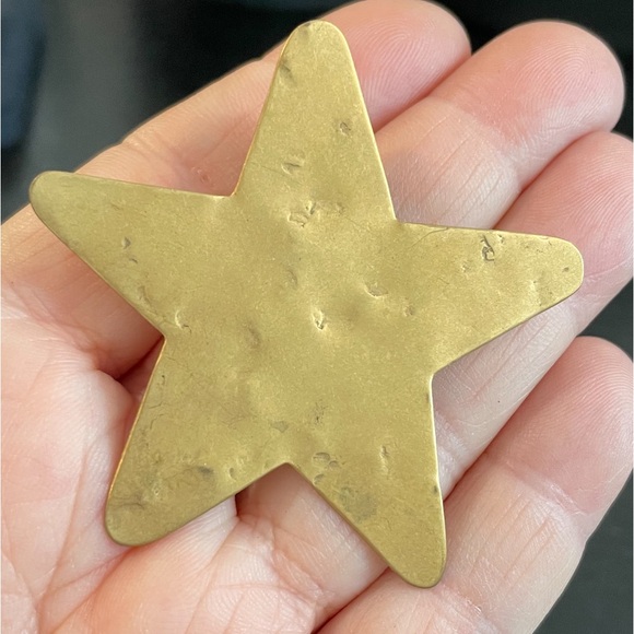 Martha Sturdy Vancouver brooch earrings gold tone vintage 80’s stars dangle boho - Picture 2 of 10